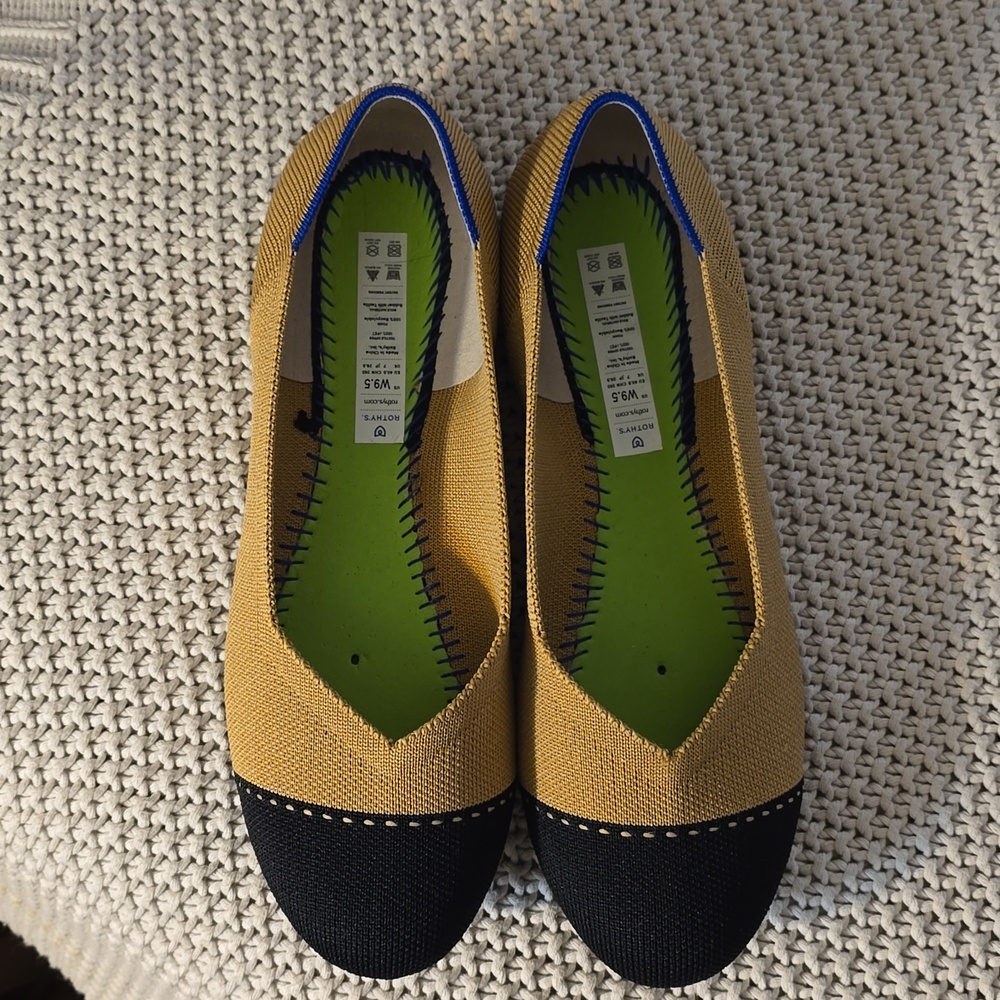 Rothy's Camel Round Toe Flats Ballerina Shoes